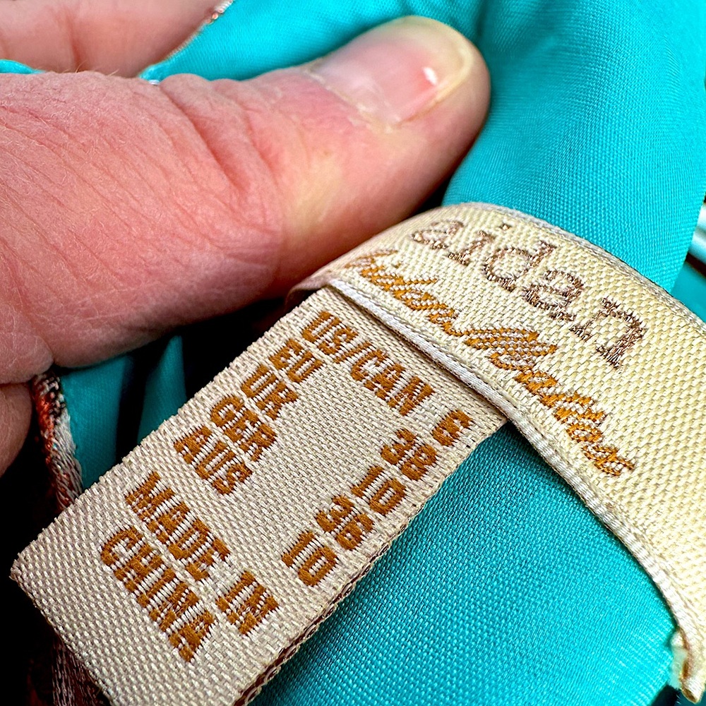 AIDAN by AidanMattox A-Line Dress, Turquoise&RoseGold - Sz.6
❗️Only Worn Once❗️ - Picture 5 of 7